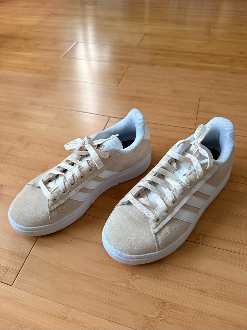 Adidas - Grand Court Alpha Sneaker in Suede - Beige - Size 6.5